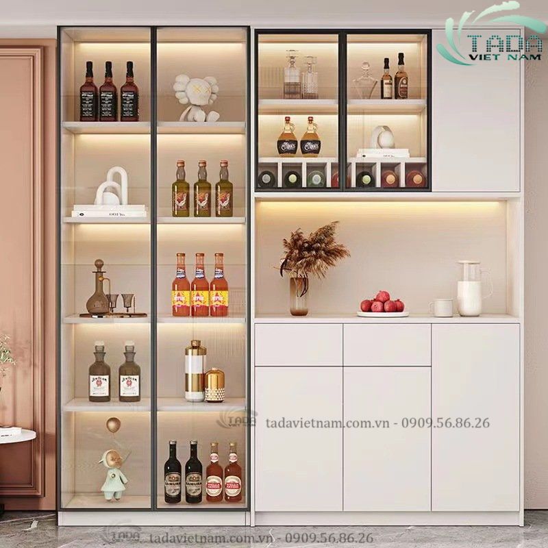 Mẫu tủ rượu đa chức năng
