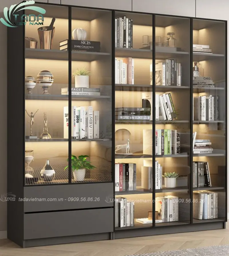 Kệ trưng bày gỗ đẹp