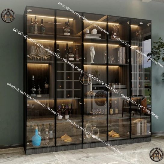 Tủ phòng khách kiểu trần khít