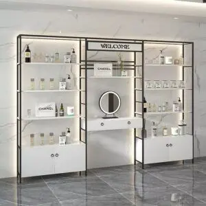 Tủ trưng bày mỹ phẩm bằng kính