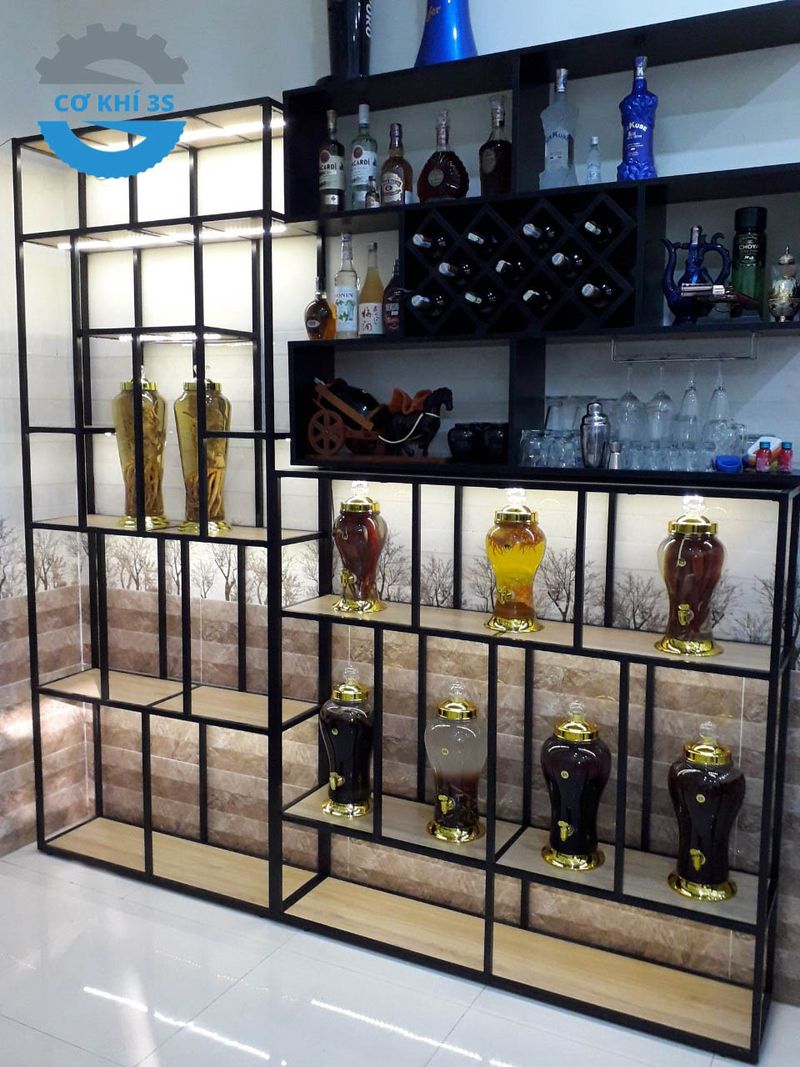 Kệ trưng bày rượu ngâm