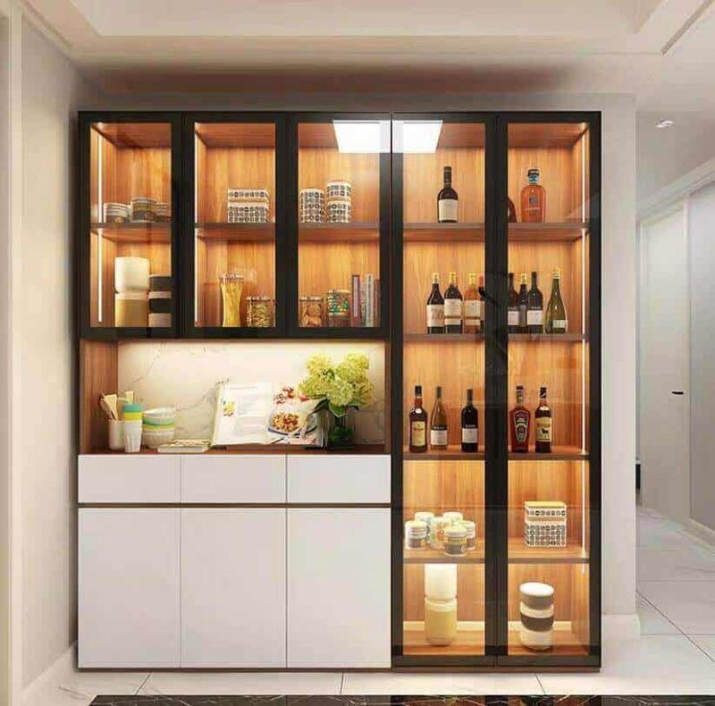 Mẫu quầy trưng bày dạng kệ mở