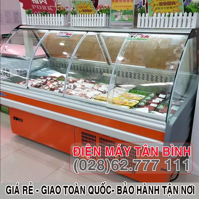 Quầy lanh trưng bày thit heo