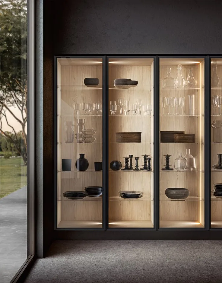 Tủ gỗ kính trưng bày (1)