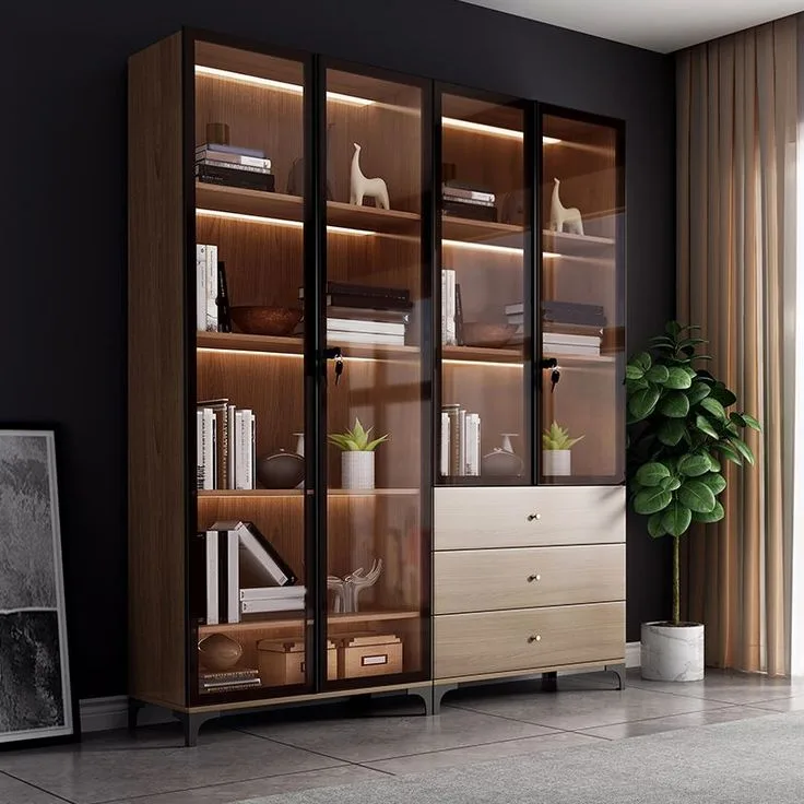 Tủ gỗ kính trưng bày (2)