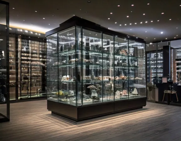 Tủ kính trưng bày cửa hàng (1)