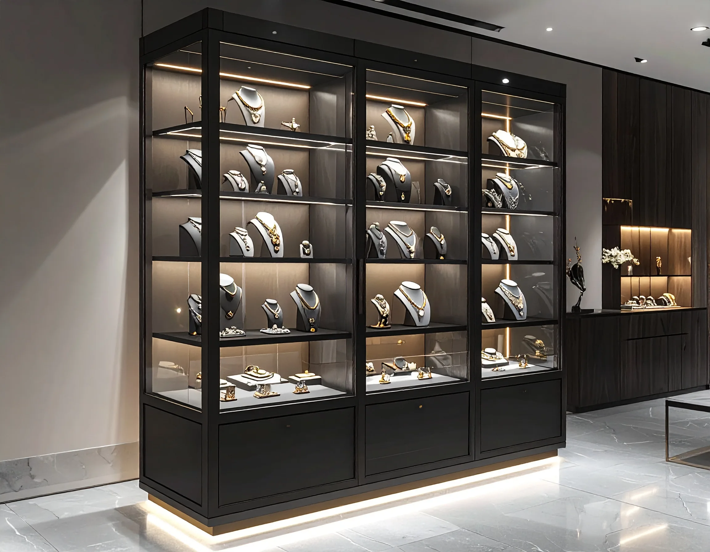 Tủ kính trưng bày trang sức (2)