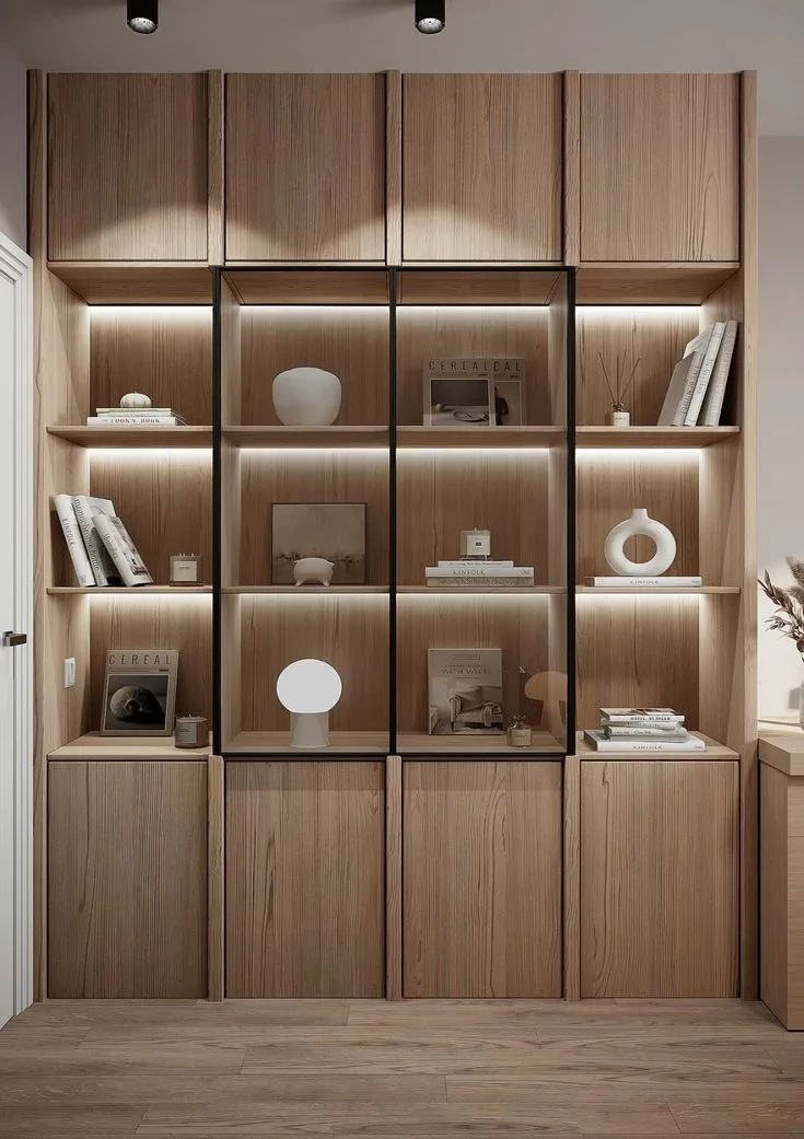 Tủ trưng bày gỗ tự nhiên (5)