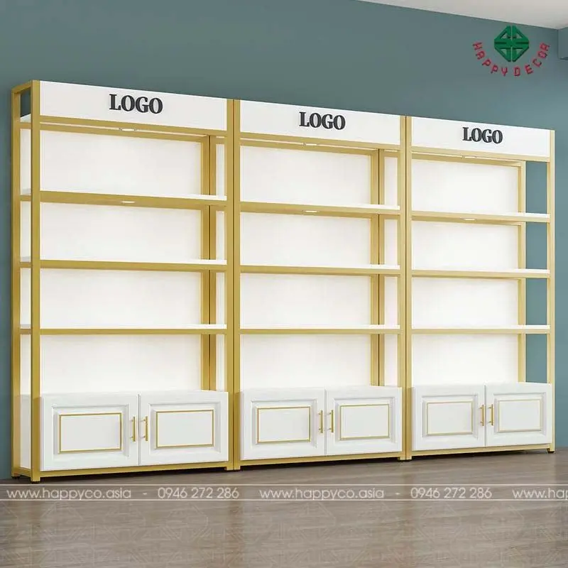 Tủ trưng bày mỹ phẩm Happy Decor