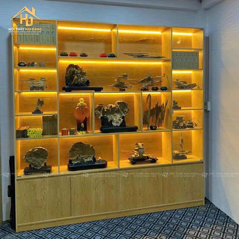 Hình ảnh quầy trưng bày dạng kệ mở