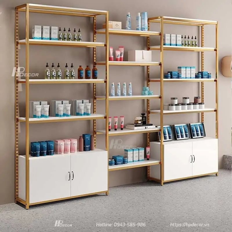 Tủ trưng bày mỹ phẩm đẹp