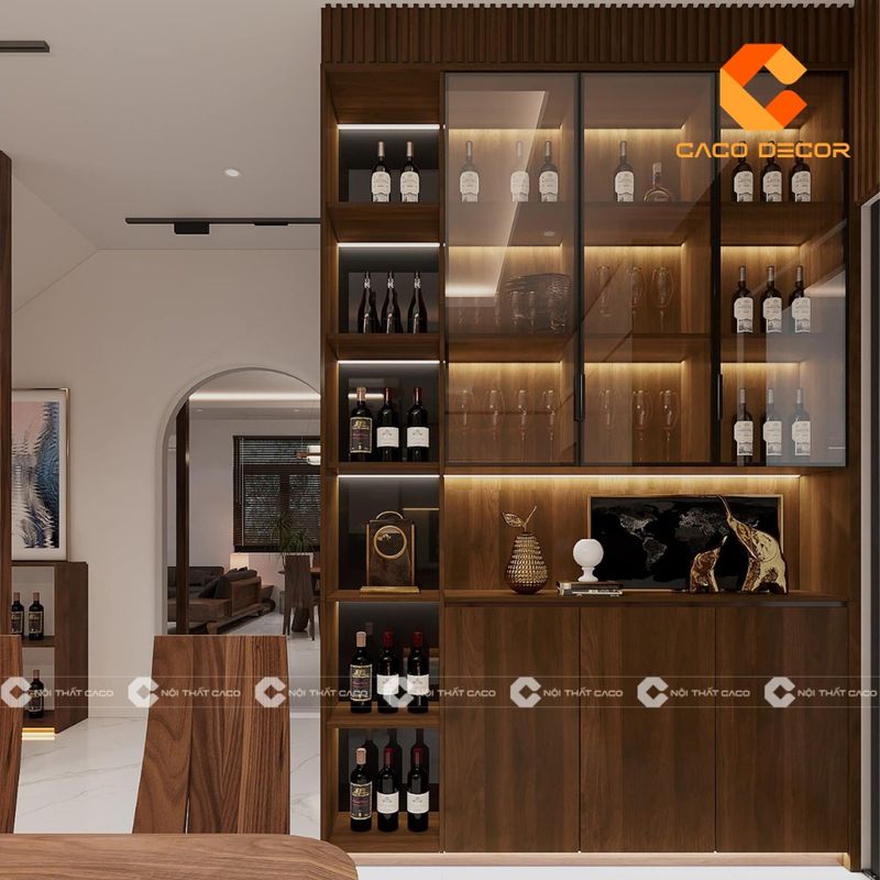 Mẫu tủ trưng bày rượu đẹp 10