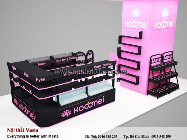 Thiết kế kiosk mỹ phẩm