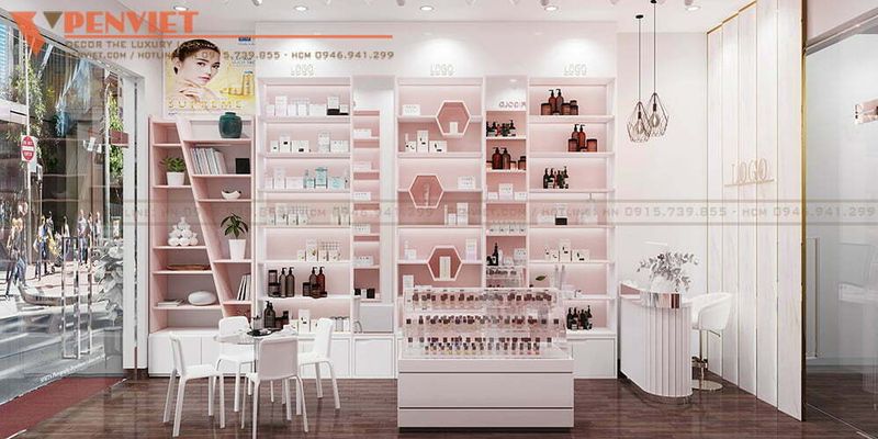 Thiết kế shop mỹ phẩm Nhu Xuân