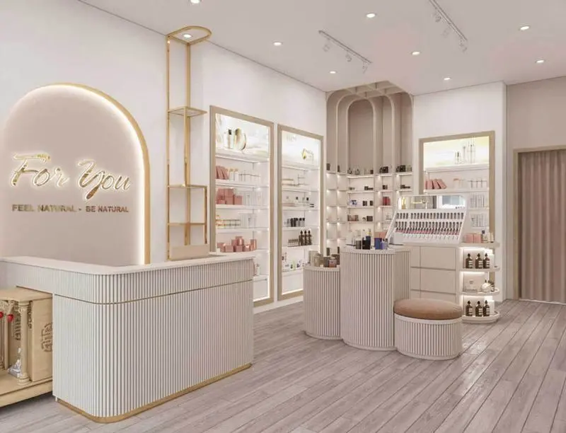 Thiết kế shop mỹ phẩm