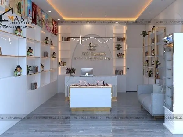 Thiết Kế Shop Mỹ Phẩm Phong Cách Hiện Đại