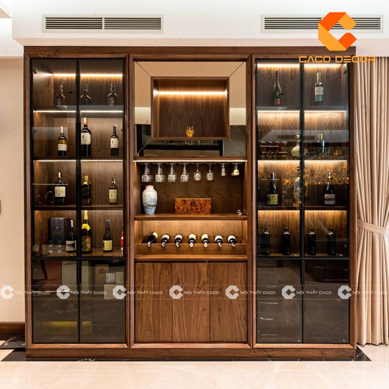 Tủ rượu cánh kính