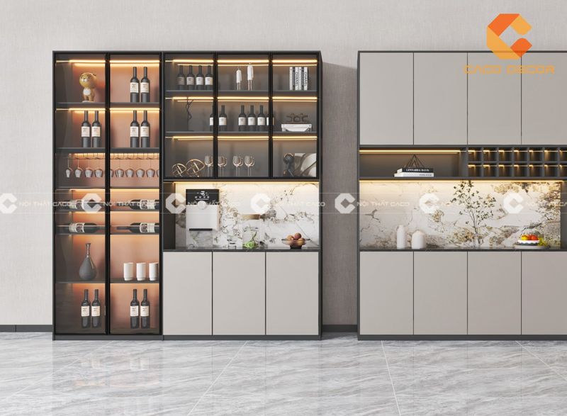 Tủ rượu chung cư cao cấp