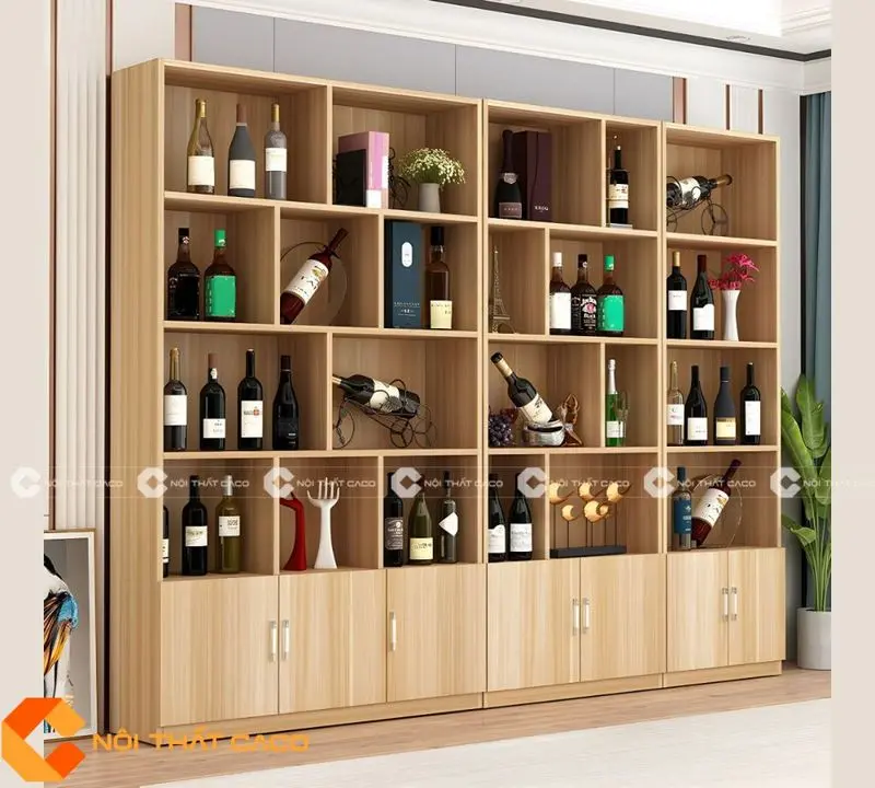 Tủ trưng bày rượu gỗ MDF