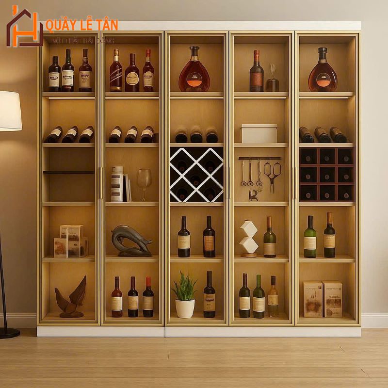 Tủ trưng bày kính hiện đại