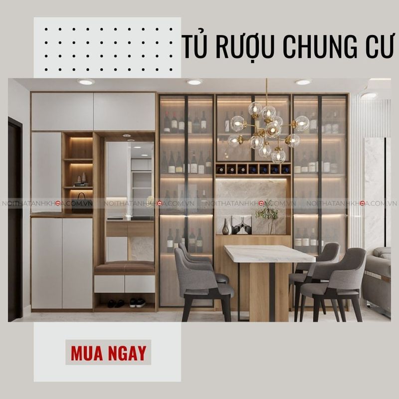 Tủ rượu vang chung cư