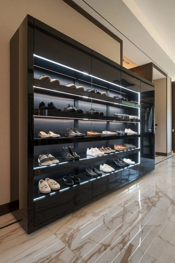 Tủ trưng bày giày dép 5 