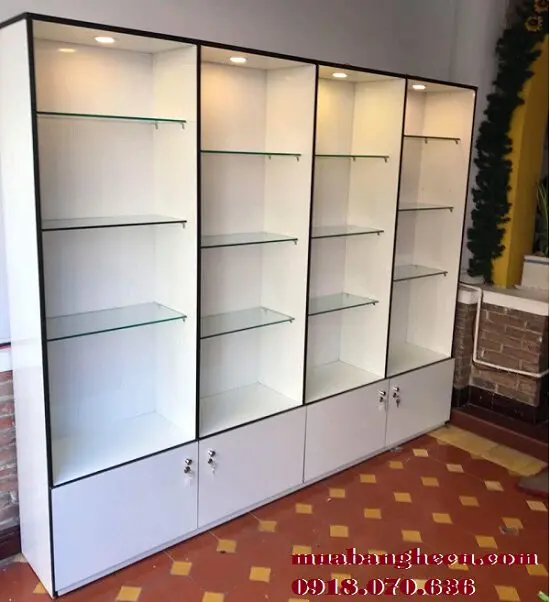 Tủ trưng bày dạng kệ mở