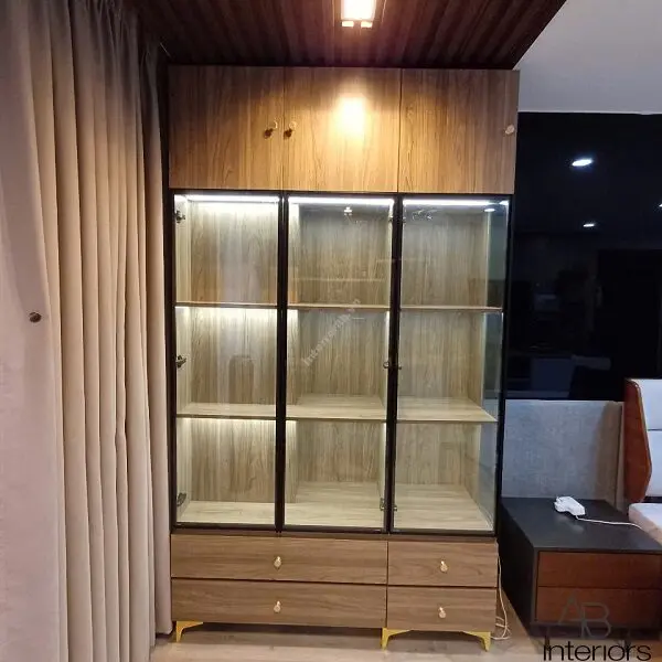 Tủ trưng bày kính mở