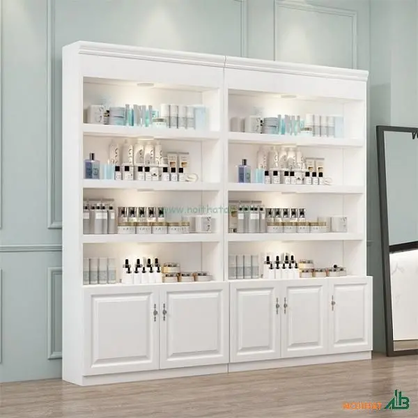 Tủ trưng bày mỹ phẩm đơn giản