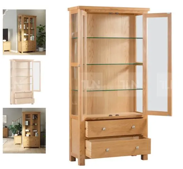 Tủ trưng bày gỗ kính hiện đại
