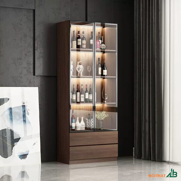 Tủ trưng bày rượu nhỏ gọn TTB072