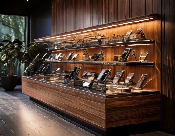 Tủ trưng bày shop điện thoại 1