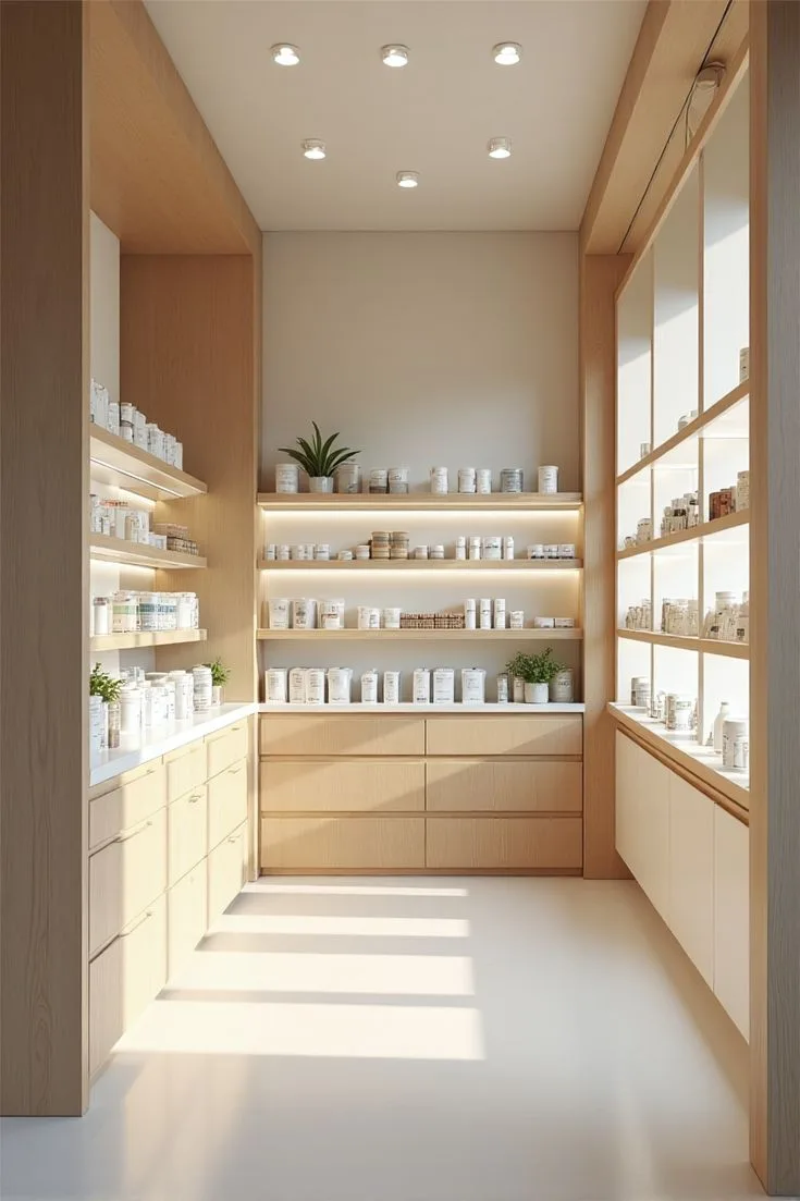 Tủ trưng bày shop mỹ phẩm 4