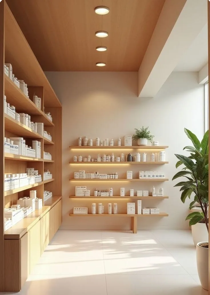 Tủ trưng bày shop mỹ phẩm 5